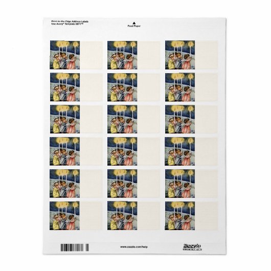 Engel Adressaufkleber (Vorne)