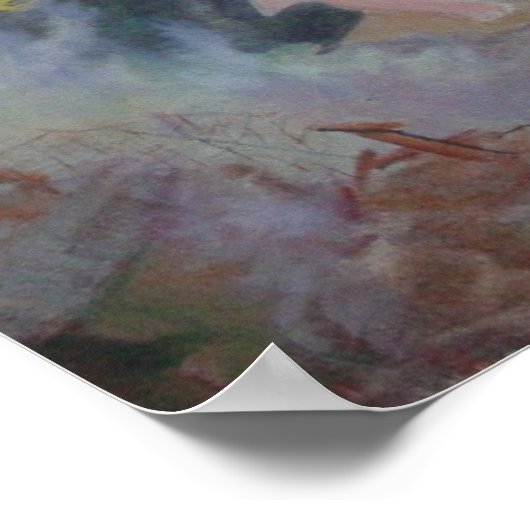 Engel am Arbeitsplatz Poster (Ecke)