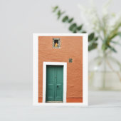 Engel am Fenster, Culross, Schottland Postkarte (Stehend Vorderseite)