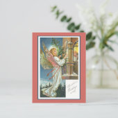 Engel am Fenster Postkarte (Stehend Vorderseite)