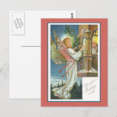 Engel am Fenster Postkarte (Vorne/Hinten)