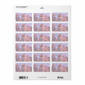 Engel am Himmel Adressaufkleber (Vorne)