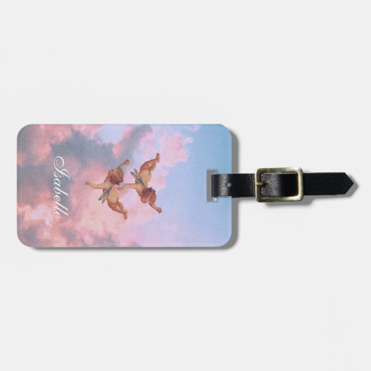 Engel am Himmel Gepäckanhänger (Vorderseite horizontal)