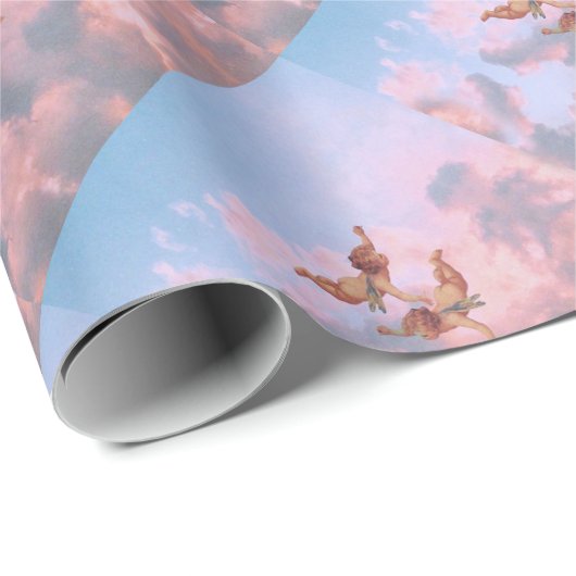 Engel am Himmel Geschenkpapier (Rolleneckpunkt)