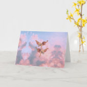 Engel am Himmel Karte (Gelbe Blume)