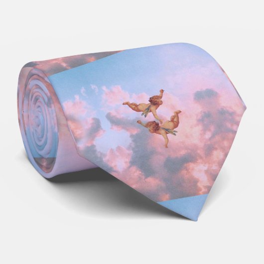 Engel am Himmel Krawatte (Gerollt)