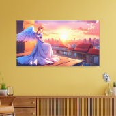 Engel am Morgen Leinwanddruck (Insitu (Wohnzimmer))