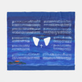 Engel an Arbeits-heilender Musik-Kunst Fleecedecke (Vorderseite (Horizontal))