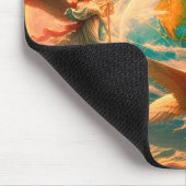 Engel an der Nord-Süd-Ost-West-Computer Mousepad (Ecke)