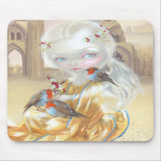 "Engel an Glastonbury Abtei" Mousepad