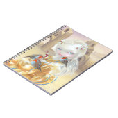 "Engel an Glastonbury Abtei" Notizbuch Notizblock (Linke Seite)