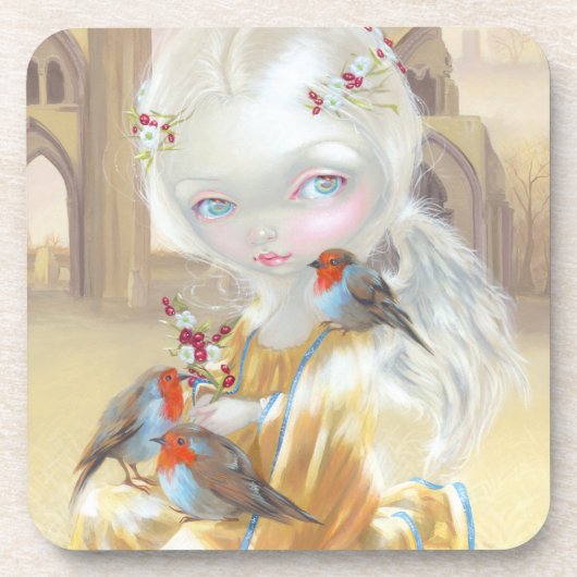 "Engel an Glastonbury Abtei" Untersetzer (Vorderseite)