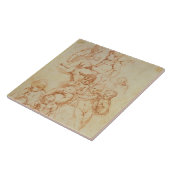 Engel, Anfang des 17. Jahrhunderts (rote Kreide Fliese (Seite)