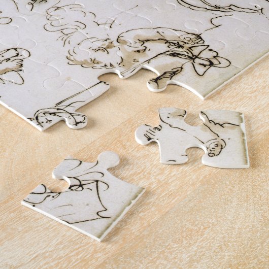 Engel, Anfang des 18. Jahrhunderts (Feder- und Puzzle (Seite)