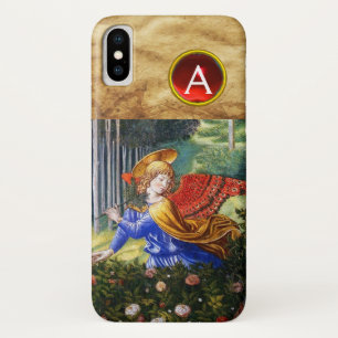 Engel Ansammlung Blume, Heaven Landscape Monogram iPhone X Hülle