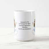 Engel Aprils Birthstone brünett Kaffeetasse (Mittel)