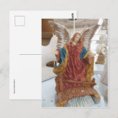 Engel auf Brücke Postkarte (Vorne/Hinten)