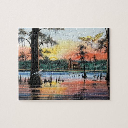Engel auf dem Bayou Puzzle (Horizontal)