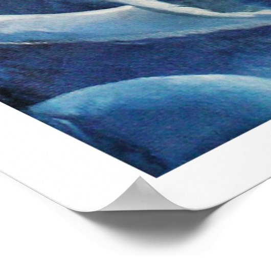 Engel auf dem Mond Poster (Ecke)