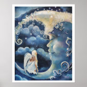 Engel auf dem Mond Poster (Vorne)