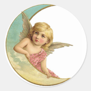 Engel auf dem Mond Stickers