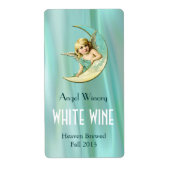 Engel auf dem Mond Zuhause Made Wine Labels (Vorne)