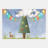 Engel auf dem Weihnachtsbaum Geschenkpapier Set (Vorderseite 2)
