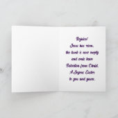 Engel auf der Tomb Holiday Card Feiertagskarte (Innenseite)