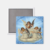 Engel auf einem Cloud Magnet (Vorderseite/Rückseite)