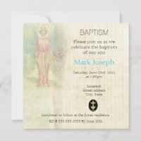 Engel auf einer Vintagen Textur Taufe