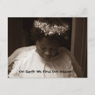 Engel auf Erde Postkarte