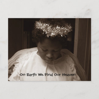 Engel auf Erde Postkarte