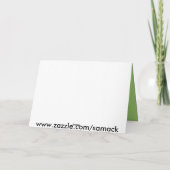 Engel auf Grün Feiertagskarte (Rückseite)