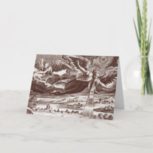 Engel aus Buch der Offenbarungen - Grußkarte Karte