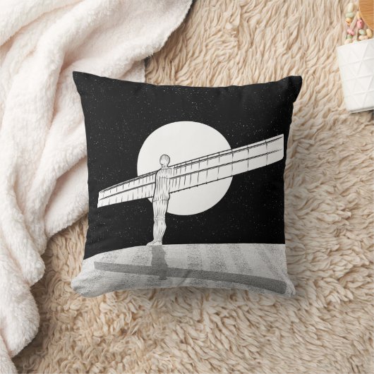 Engel aus Nordschwarz und Weiß Kissen (Decke)