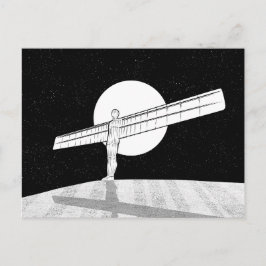 Engel aus Nordschwarz und Weiß Postkarte