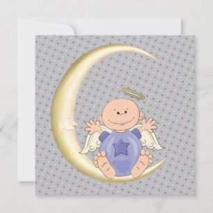 Engel Baby Boy Shower Einladung
