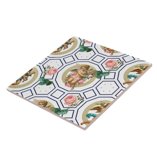 Engel, Barock, Rokoko, Vintag, Fliese (Seite)