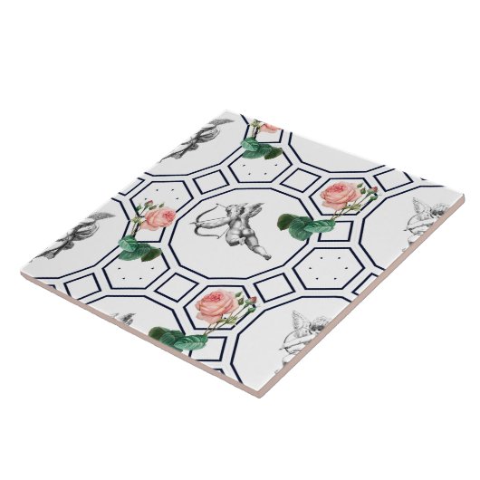 Engel, Barock, Rokoko, Vintag, Fliese (Seite)