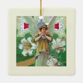 Engel beim Gebet Keramikornament (Rückseite)