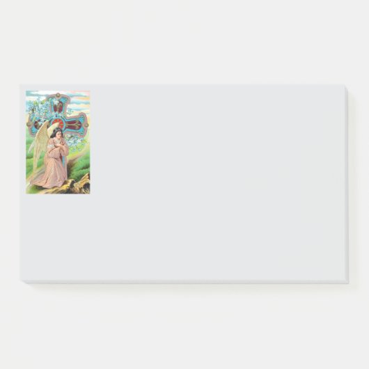 Engel beim Gebet Post-it Klebezettel (Vorderseite)