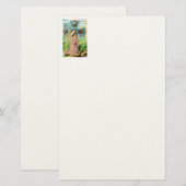 Engel betend briefpapier (Vorne/Hinten)