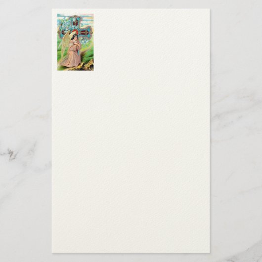 Engel betend briefpapier (Vorderseite)