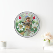 Engel betend große wanduhr (Zuhause)