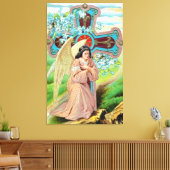 Engel betend leinwanddruck (Insitu (Wohnzimmer))