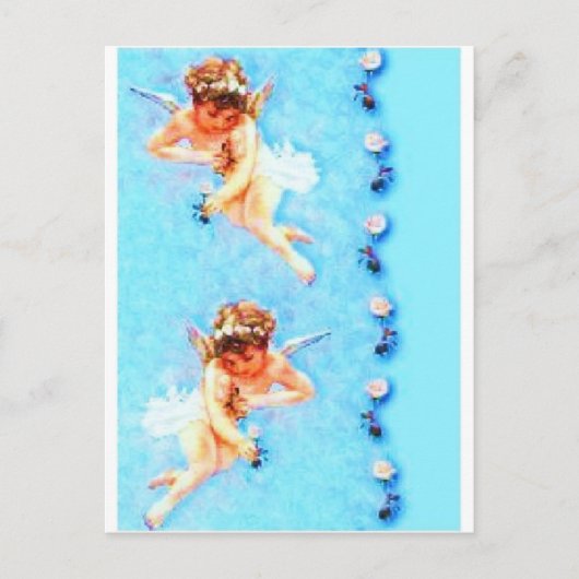 Engel-Blume Postkarte (Vorderseite)