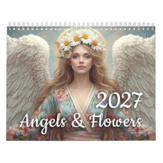 Engel & Blumen 2027 Kalender