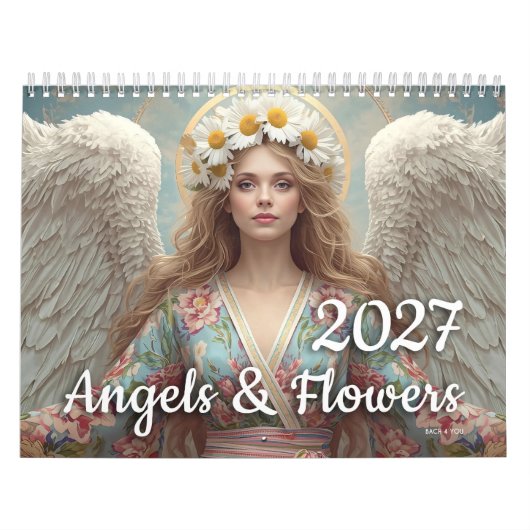 Engel & Blumen 2027 Kalender (Titelbild)