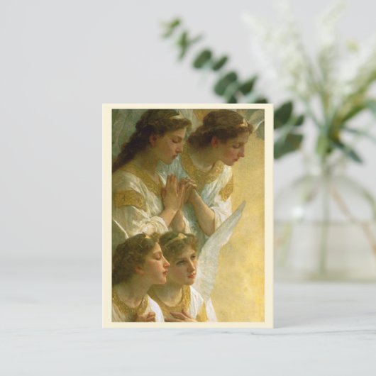 Engel Bouguereau Postkarte (Stehend Vorderseite)