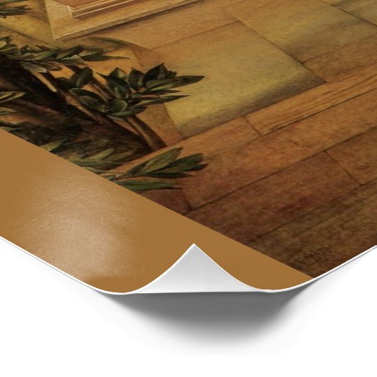 Engel Burne-Jones Ankündigungs-CC0434 Poster (Ecke)